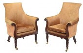 PAIR GEORGE IV/STYLE MAHOGANY