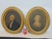 PAIR GEORGE & MARTHA WASHINGTO