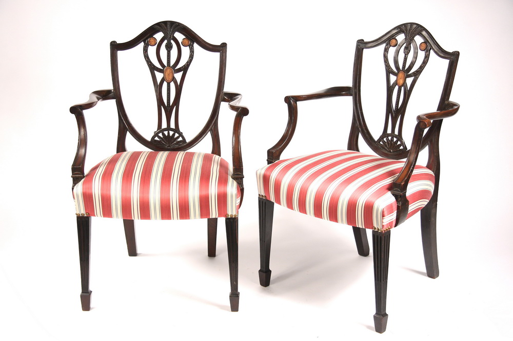 PAIR GEORGIAN ARMCHAIRS - Fine Pair