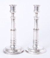 Pair Georgian Old Sheffield fu