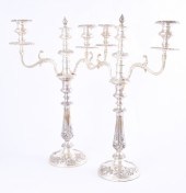 Pair Georgian Old Sheffield fu