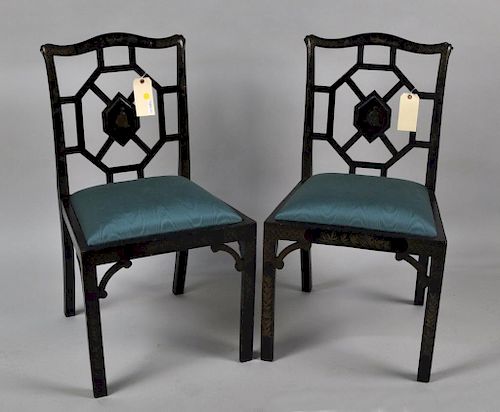 PAIR GEORGIAN STYLE CHINOISERIE
