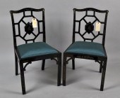 PAIR GEORGIAN STYLE CHINOISERI