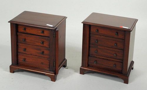 PAIR GEORGIAN STYLE MAHOGANY