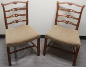 PAIR GEORGIAN STYLE WALNUT LAD