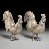 PAIR GERMAN ALPACA SILVER ROOS