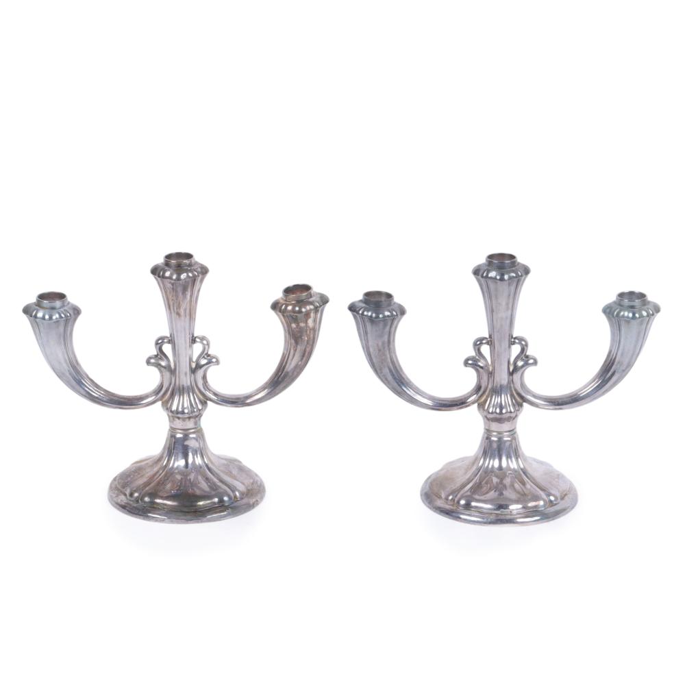 PAIR GERMAN ANTIQUE .835 SILVER