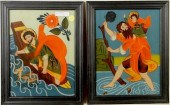 PAIR GERMAN RELIGIOUS REVERSE