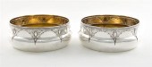 Pair German silver centerbowls