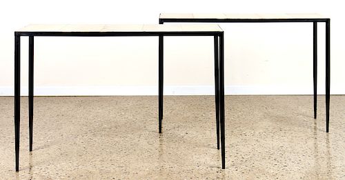 PAIR GIACOMETTI STYLE IRON