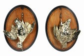 PAIR GILT BRONZE SCULPTURES ON