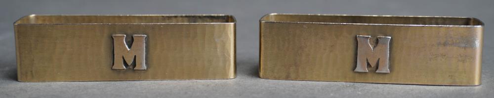 PAIR GILT HANDWROUGHT STERLING