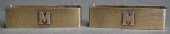 PAIR GILT HANDWROUGHT STERLING