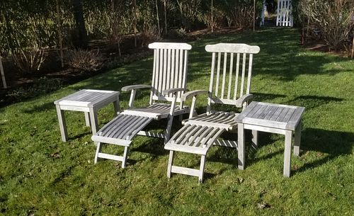 PAIR "GL-LINE" TEAK FOLDING