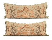 PAIR GOBELINS STYLE RECTANGULA