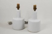 PAIR GORDON MARTZ POTTERY TABL