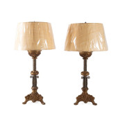 PAIR GOTHIC STYLE CANDLESTICK