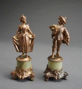 PAIR GRAND TOUR STYLE PATINATE