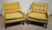 PAIR GUNLOCKE UPHOLSTERED LOUN