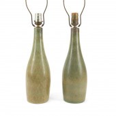PAIR GUNNAR NYLUND CELADON ART