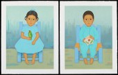 PAIR GUSTAVO MONTOYA PRINTS "N