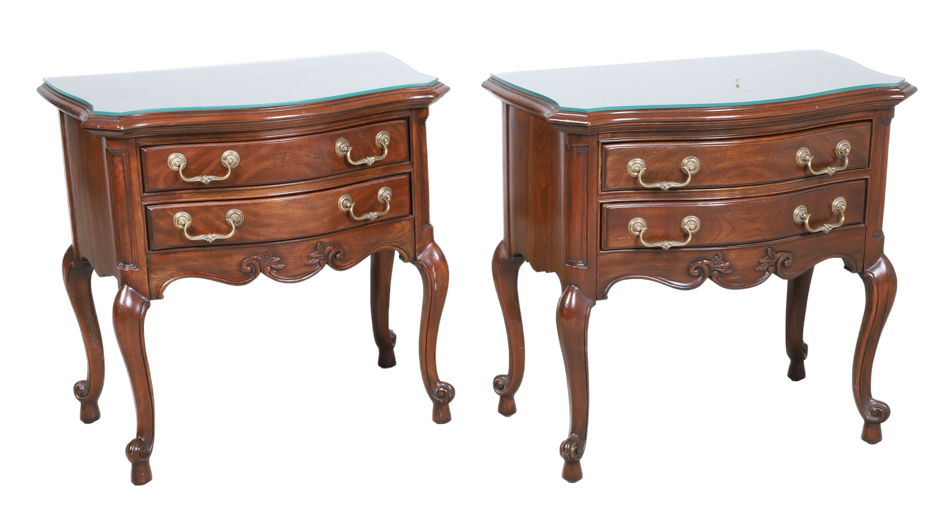 Pair Harden Louis XV style mahogany