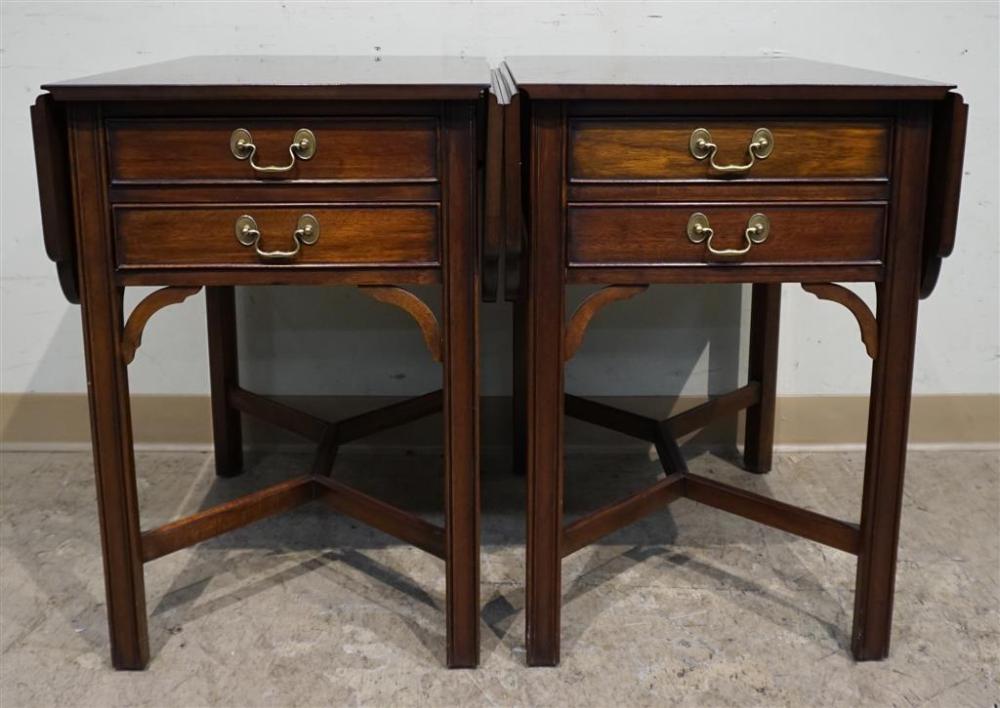 PAIR HENKEL HARRIS MAHOGANY