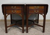 PAIR HENKEL HARRIS MAHOGANY PE