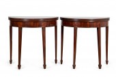 PAIR, HEPPLEWHITE STYLE DEMILU
