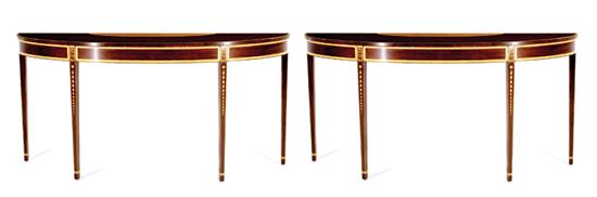 Pair Hepplewhite style inlaid