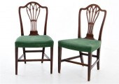 Pair Hepplewhite style mahogan