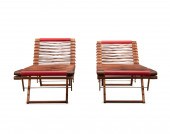 PAIR HERMES 'PIPPA' RECLINING