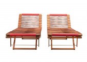 PAIR HERMES 'PIPPA' RECLINING