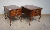 PAIR HICKORY QUEEN ANNE STYLE