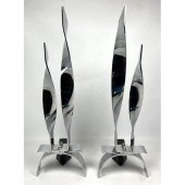 Pair High Polished Chrome Flam