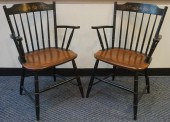 PAIR HITCHCOCK PARTIAL EBONIZE