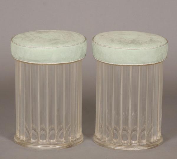 Pair Hollywood Regency lucite