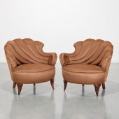 PAIR HOLLYWOOD REGENCY SHELL-B