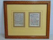 PAIR ILLUSTRATED LATIN TEXT PA