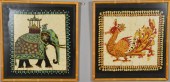 Pair Indian Batik Wall Hanging