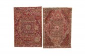 PAIR INDIAN EMBROIDERED & SEQU