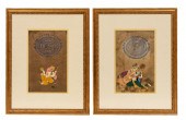 PAIR INDO-PERSIAN STYLE GOUACH