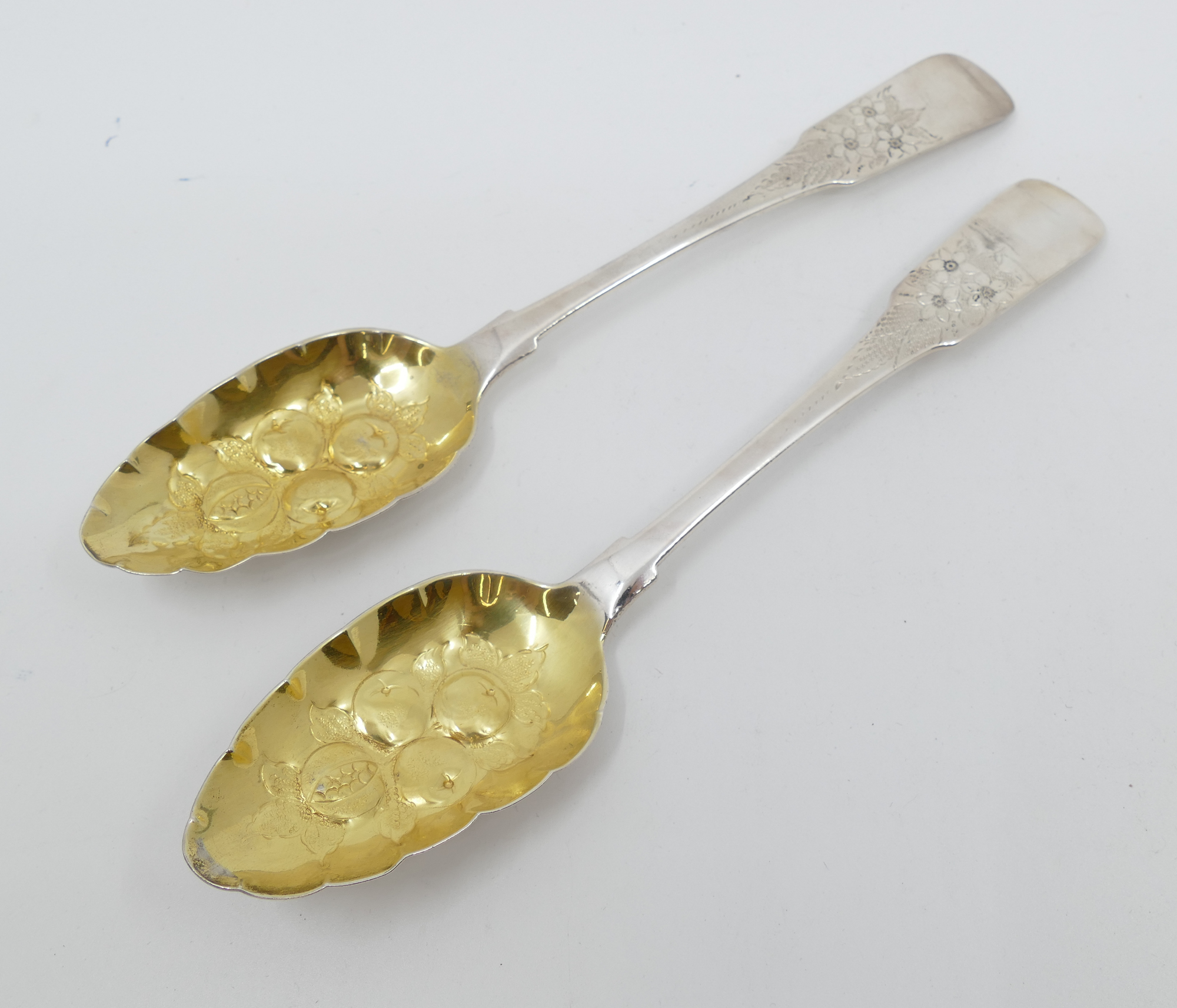 Pair Irish Georgian Sterling Silver