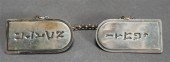 PAIR ISRAELI STERLING TALLIS (