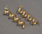 PAIR ITALIAN 14 KARAT YELLOW-G