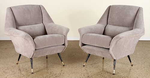 PAIR ITALIAN ARM CHAIRS MANNER OF