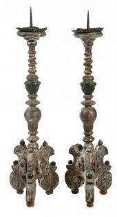 PAIR ITALIAN BAROQUE CANDLESTI