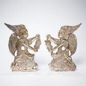 PAIR ITALIAN BAROQUE SILVER RE