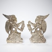 PAIR ITALIAN BAROQUE SILVER RE
