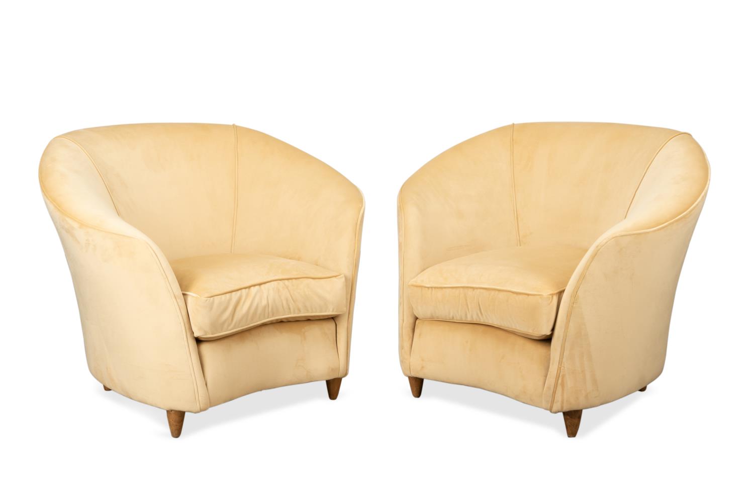 PAIR ITALIAN BARREL BACK